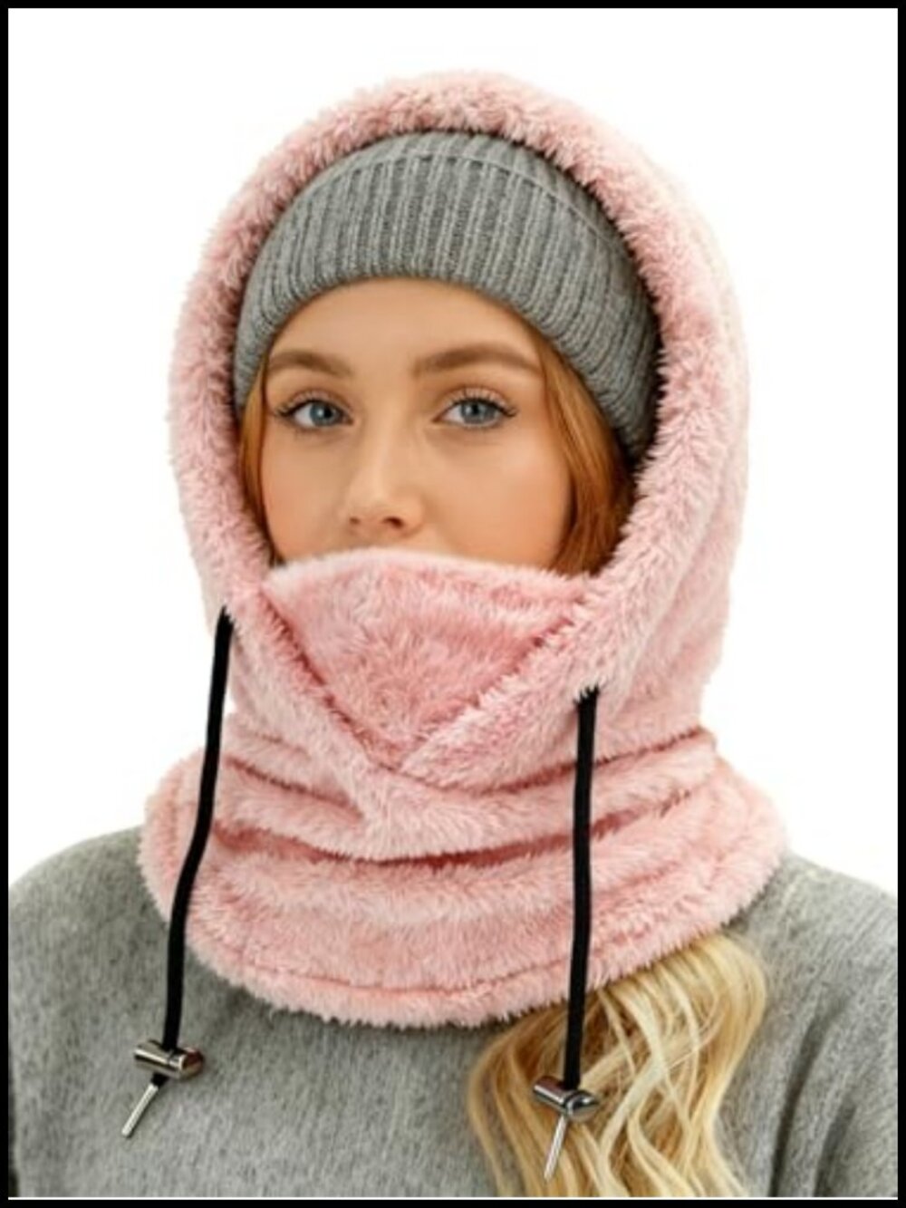 Fleece Balaclava Ski Mask Thermal Face Mask Neck Gaiter Unisex